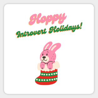 Hoppy Introvert Holidays Magnet